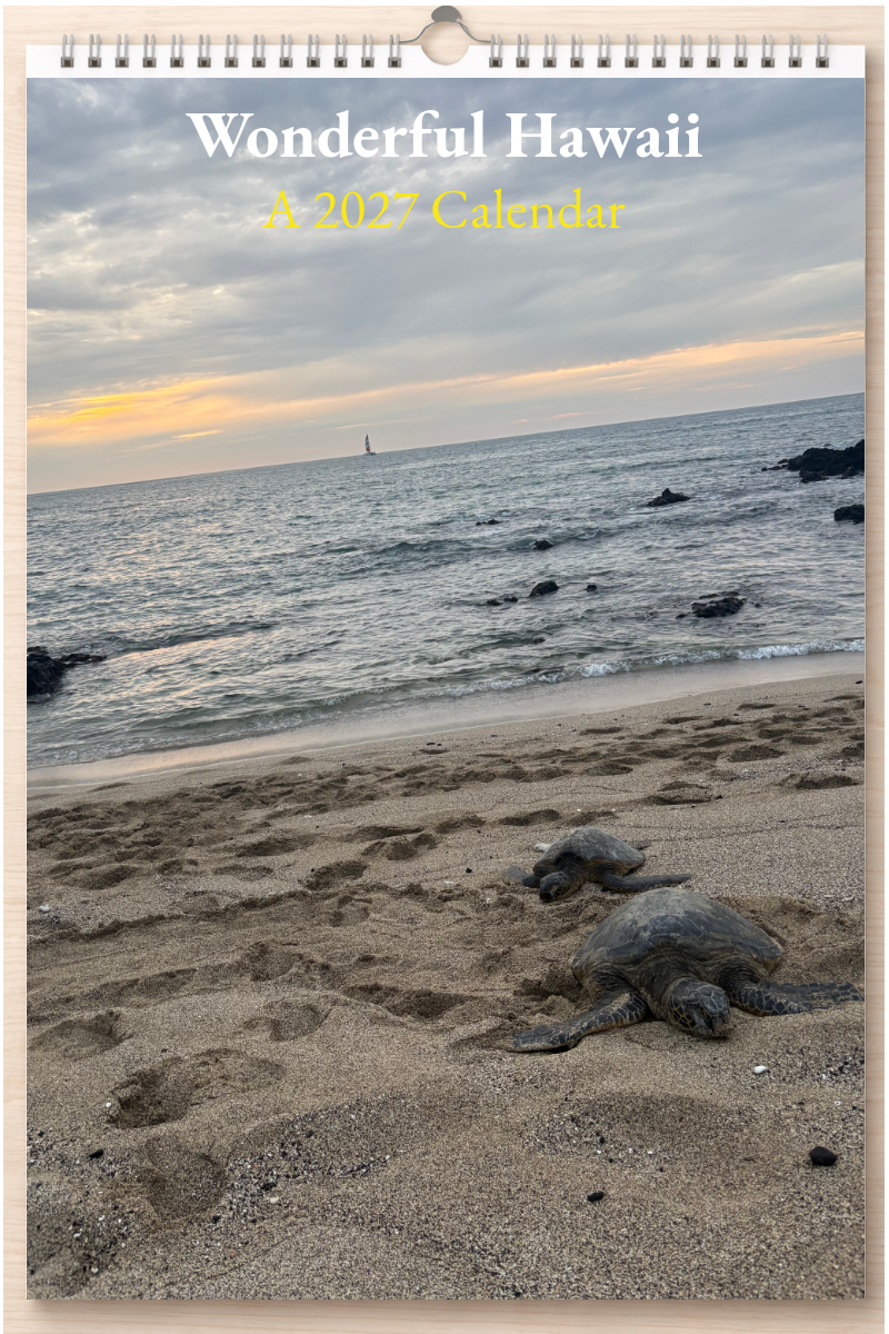 Wonderful Hawaii: A 2027 Calendar
