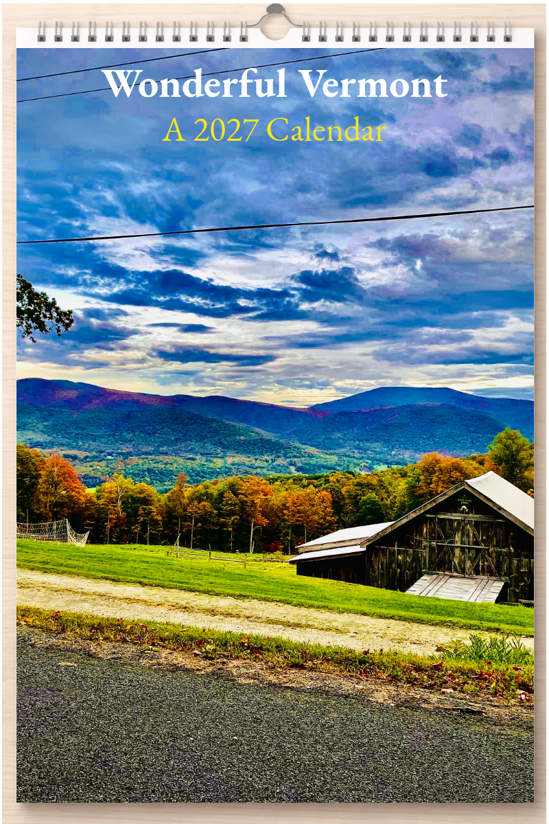 Wonderful Vermont: A 2027 Calendar