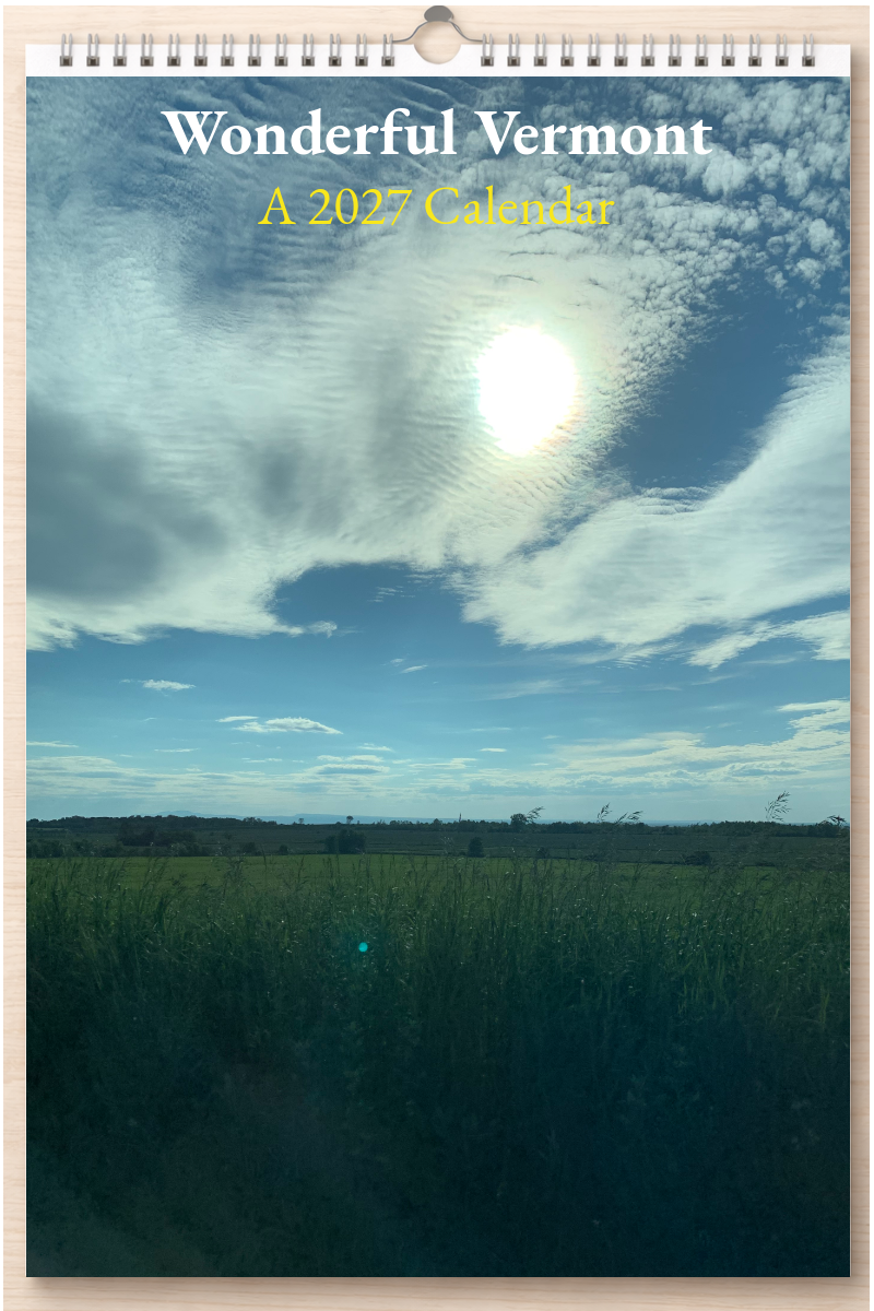 Wonderful Vermont: A 2027 Calendar