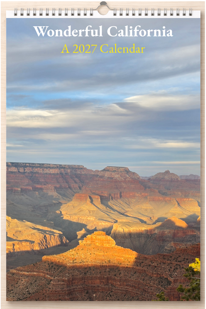 Wonderful California: A 2027 Calendar