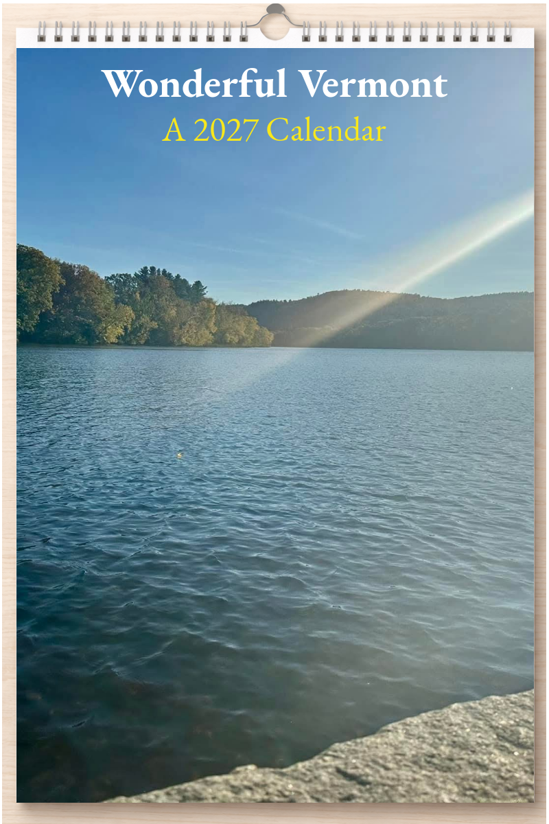 Wonderful Vermont: A 2027 Calendar
