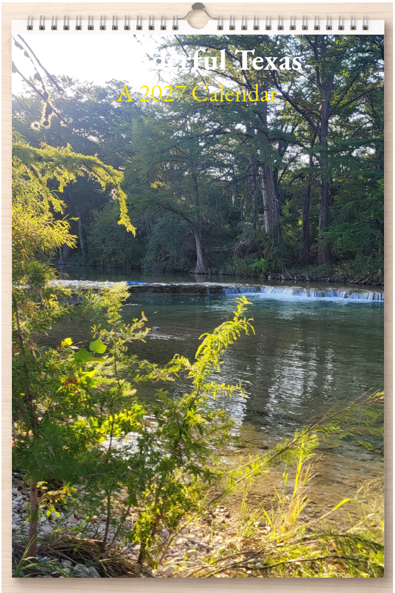 Wonderful Texas: A 2027 Calendar