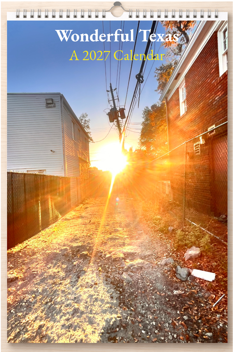 Wonderful Texas: A 2027 Calendar