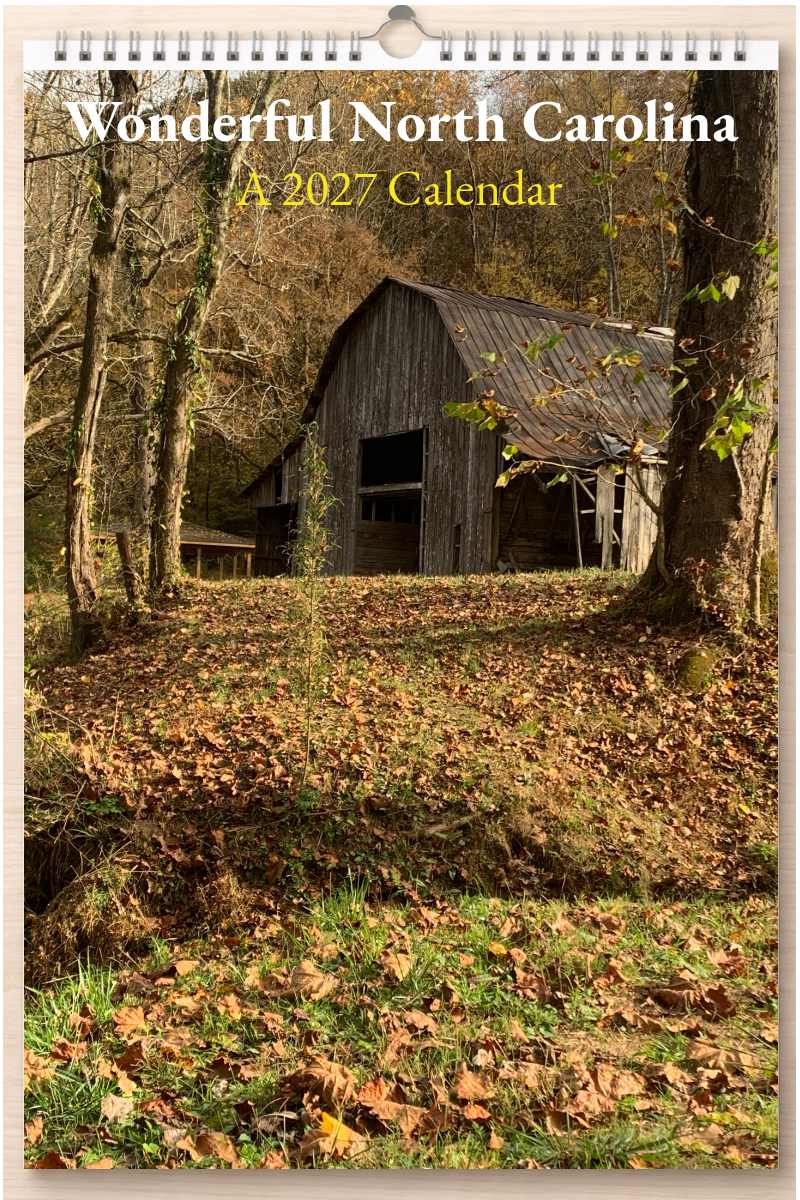 Wonderful North Carolina: A 2027 Calendar