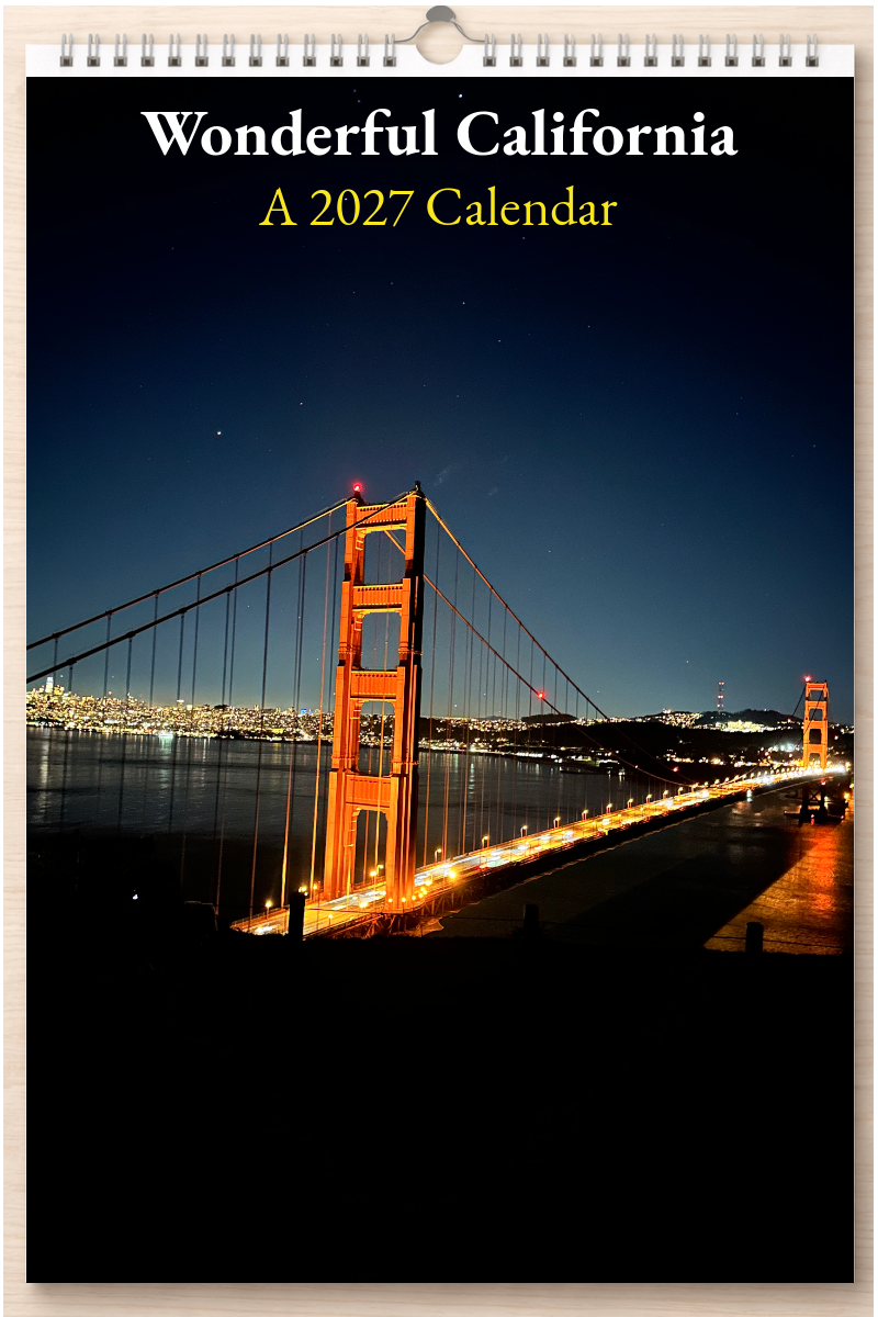 Wonderful California: A 2027 Calendar