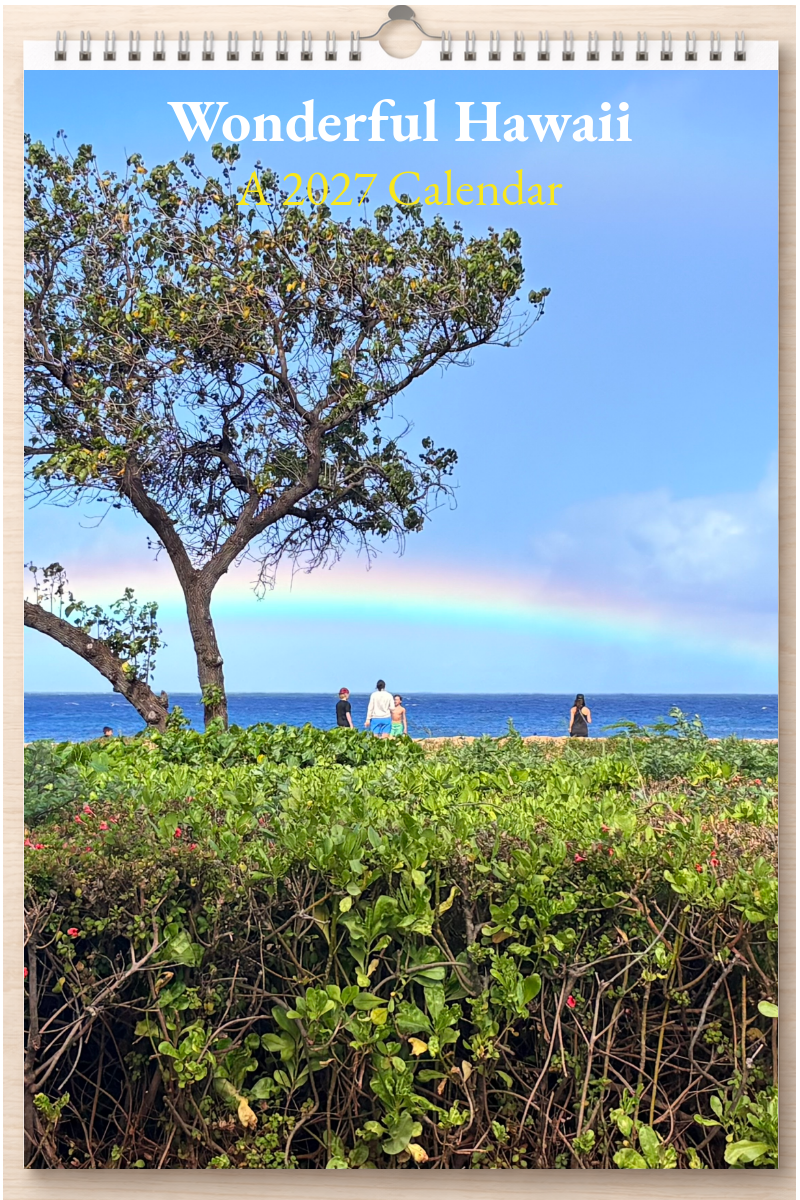 Wonderful Hawaii: A 2027 Calendar