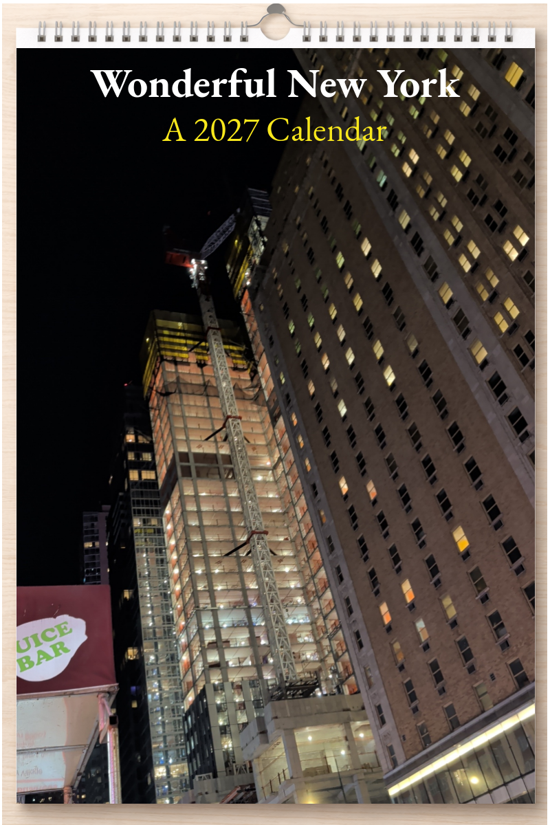 Wonderful New York: A 2027 Calendar