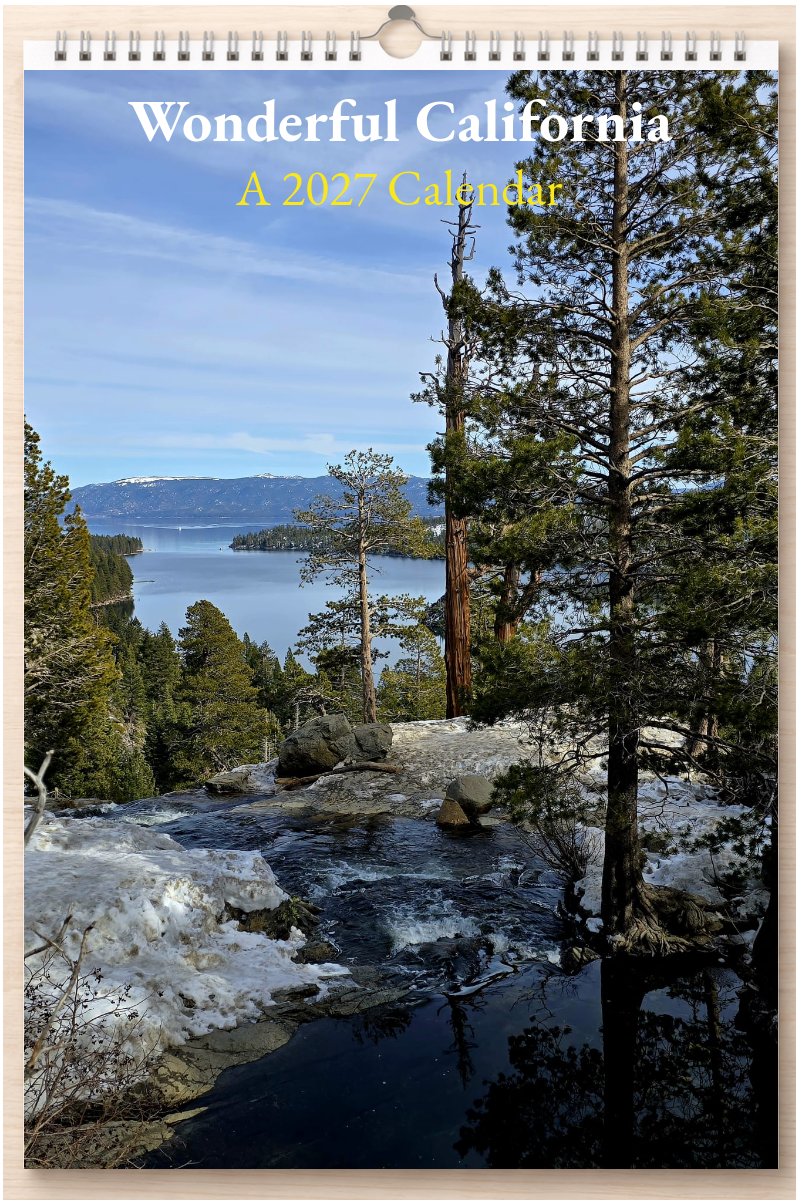Wonderful California: A 2027 Calendar