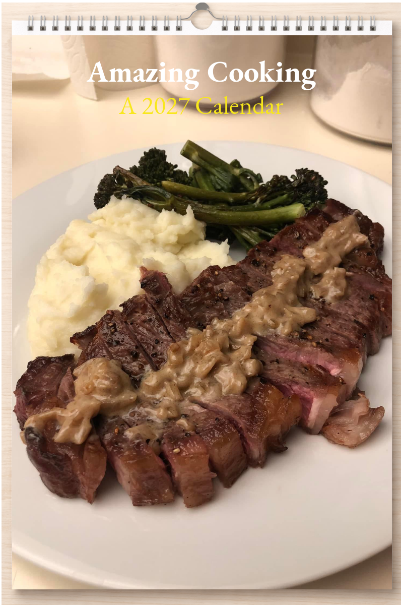 Amazing Cooking: A 2027 Calendar