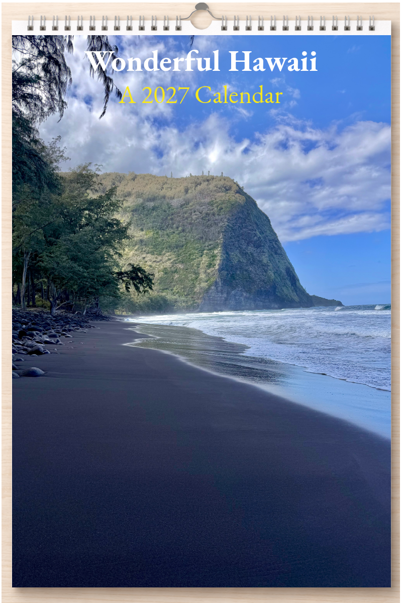 Wonderful Hawaii: A 2027 Calendar