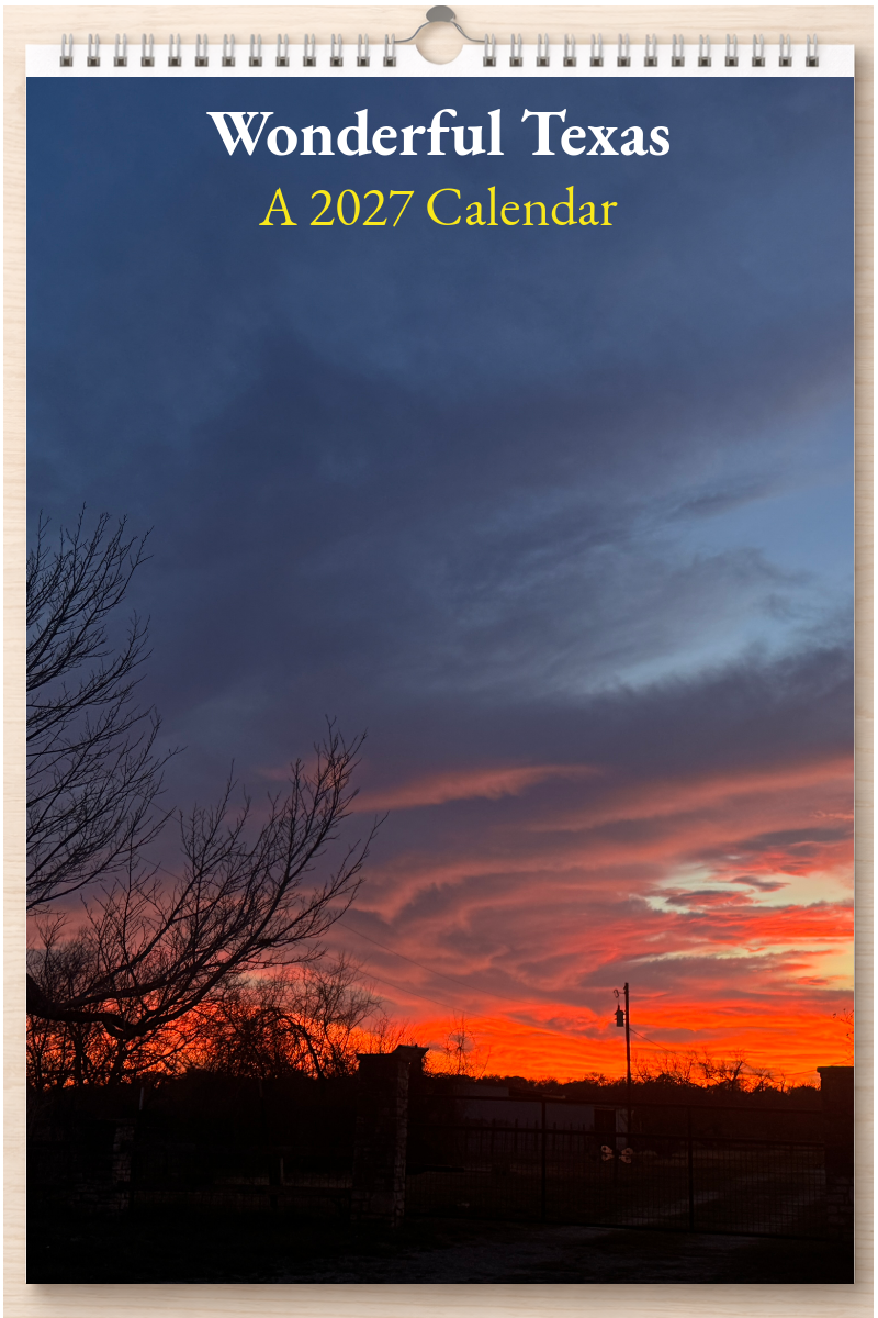 Wonderful Texas: A 2027 Calendar