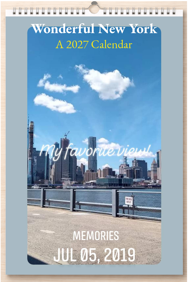 Wonderful New York: A 2027 Calendar