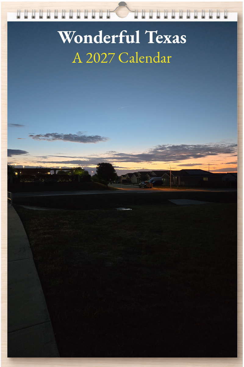 Wonderful Texas: A 2027 Calendar
