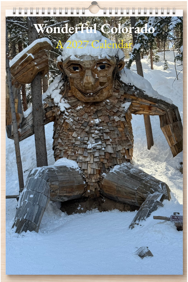 Wonderful Colorado: A 2027 Calendar