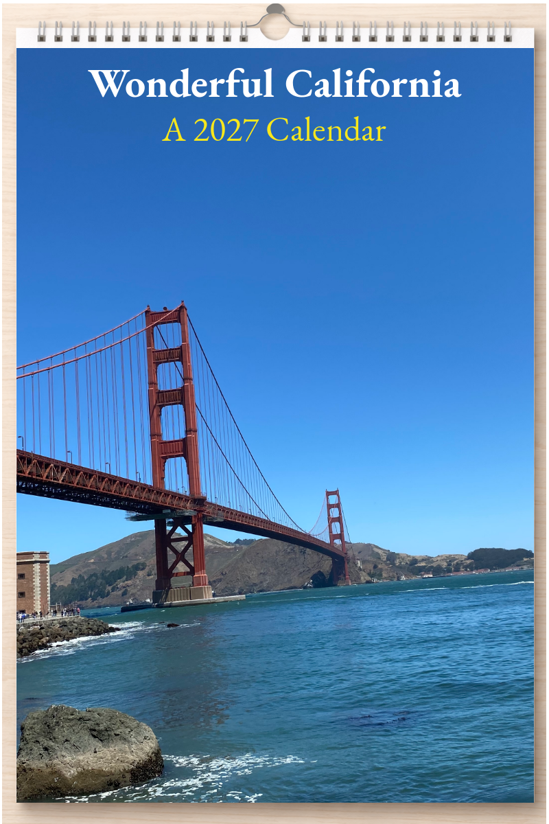 Wonderful California: A 2027 Calendar