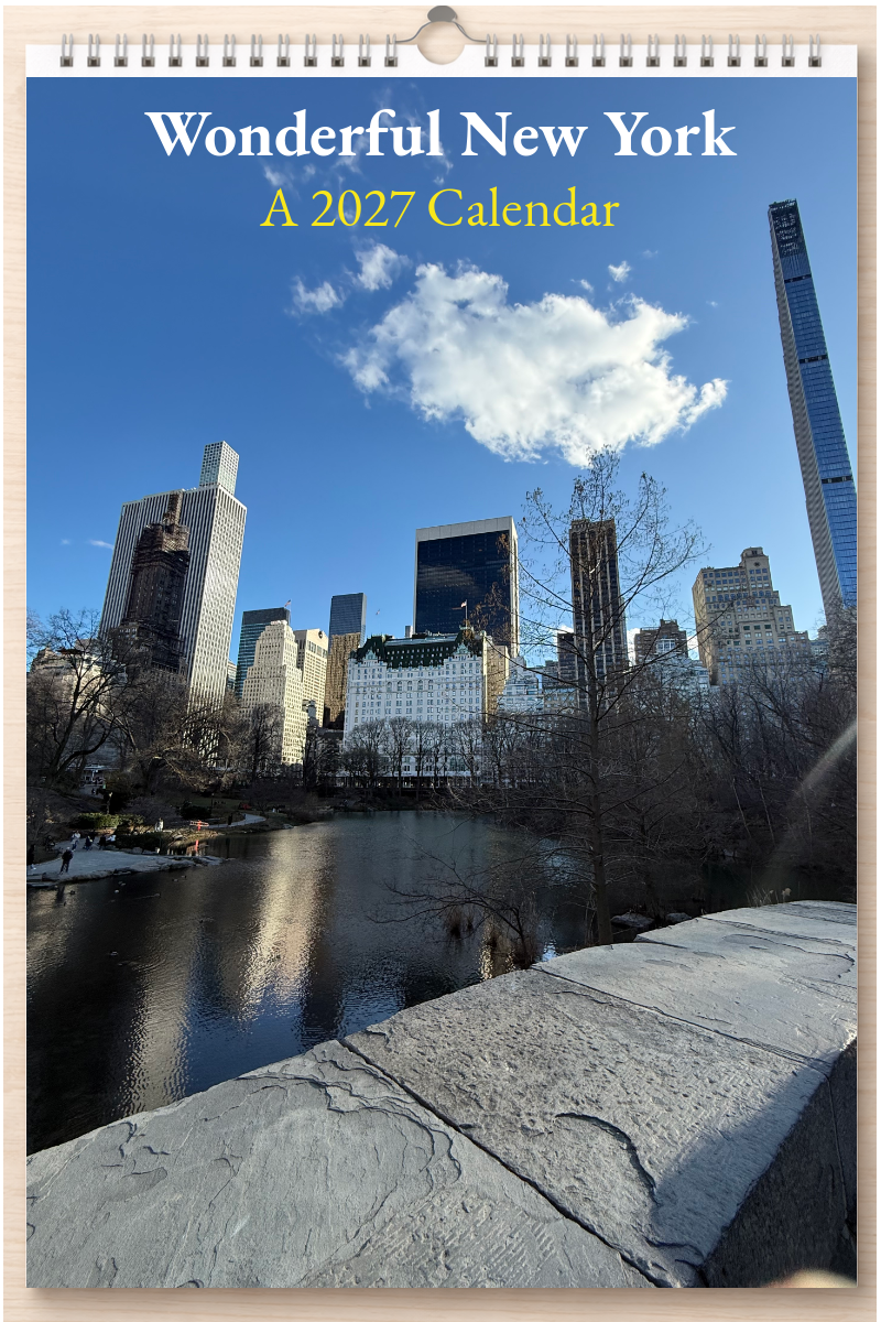 Wonderful New York: A 2027 Calendar