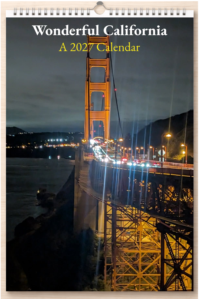 Wonderful California: A 2027 Calendar