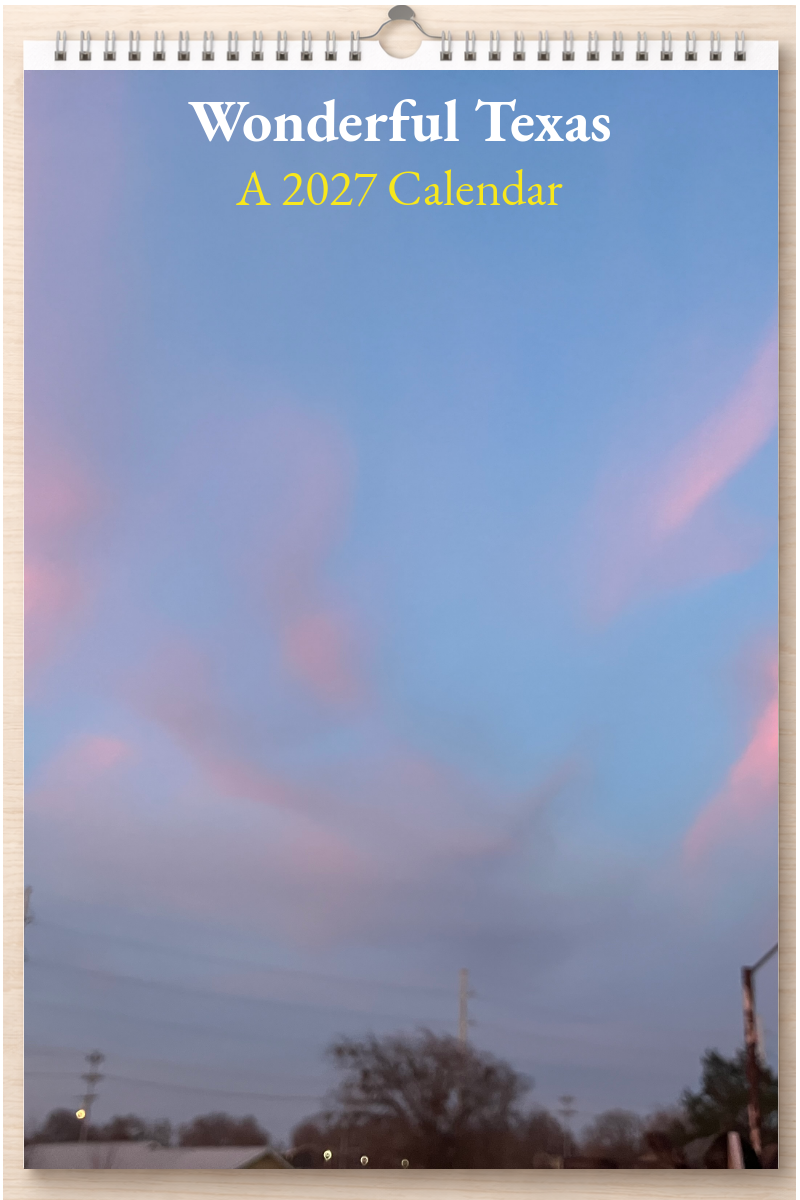 Wonderful Texas: A 2027 Calendar