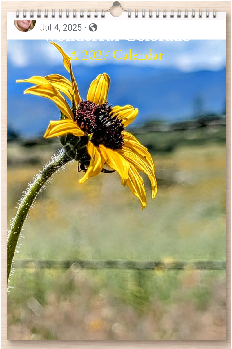 Wonderful Colorado: A 2027 Calendar