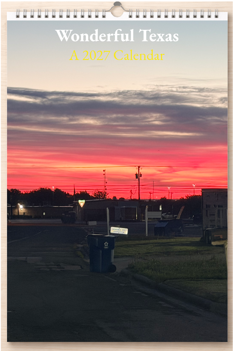 Wonderful Texas: A 2027 Calendar