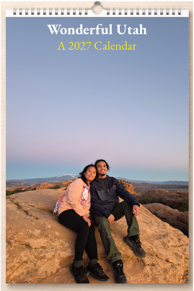 Wonderful Utah: A 2027 Calendar