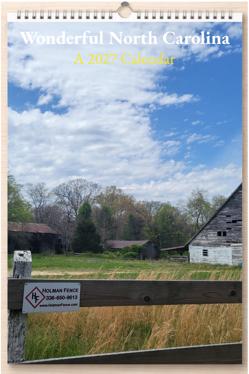 Wonderful North Carolina: A 2027 Calendar