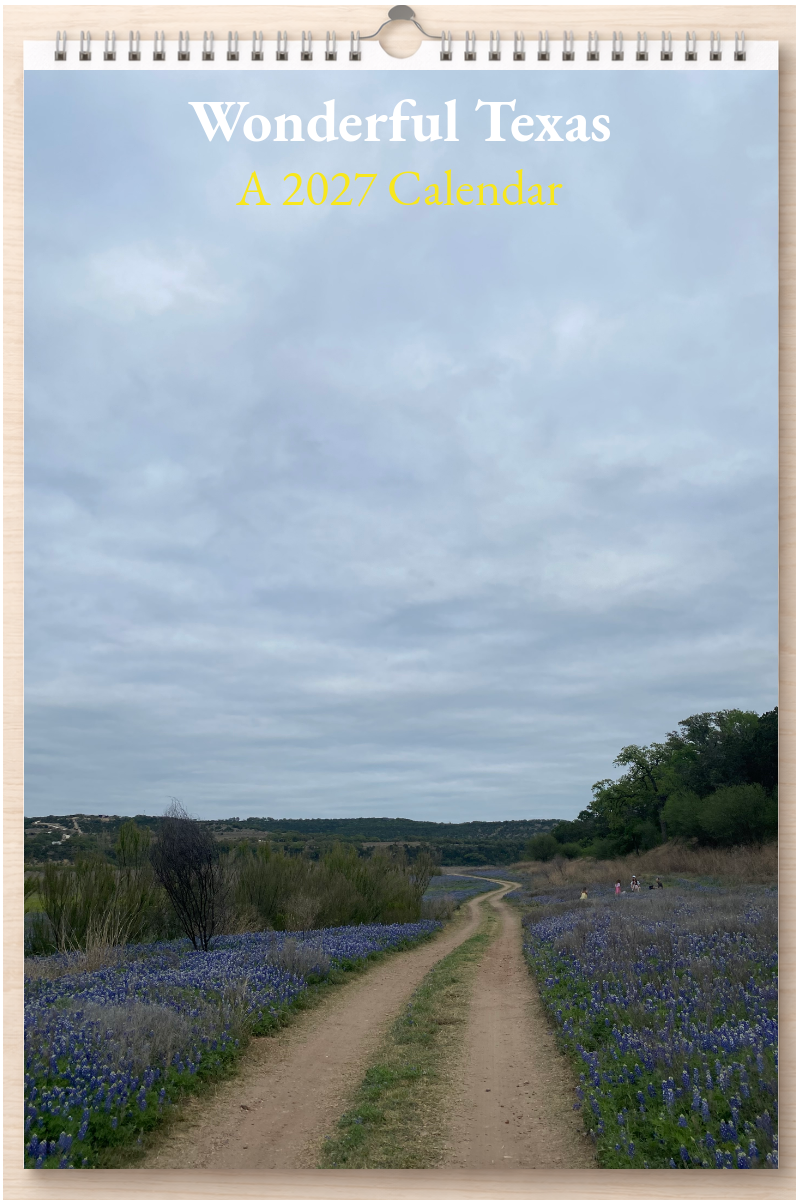 Wonderful Texas: A 2027 Calendar