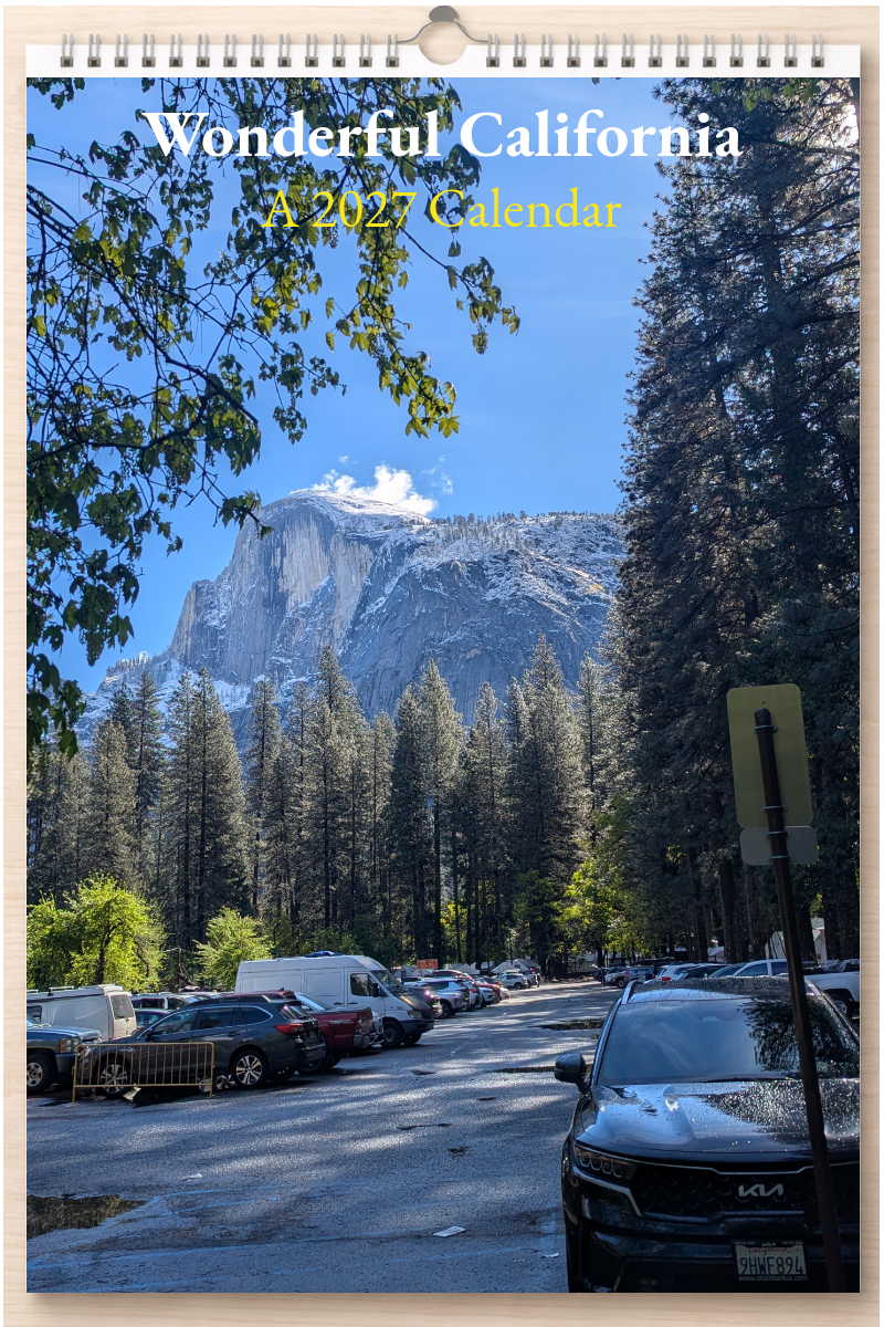 Wonderful California: A 2027 Calendar