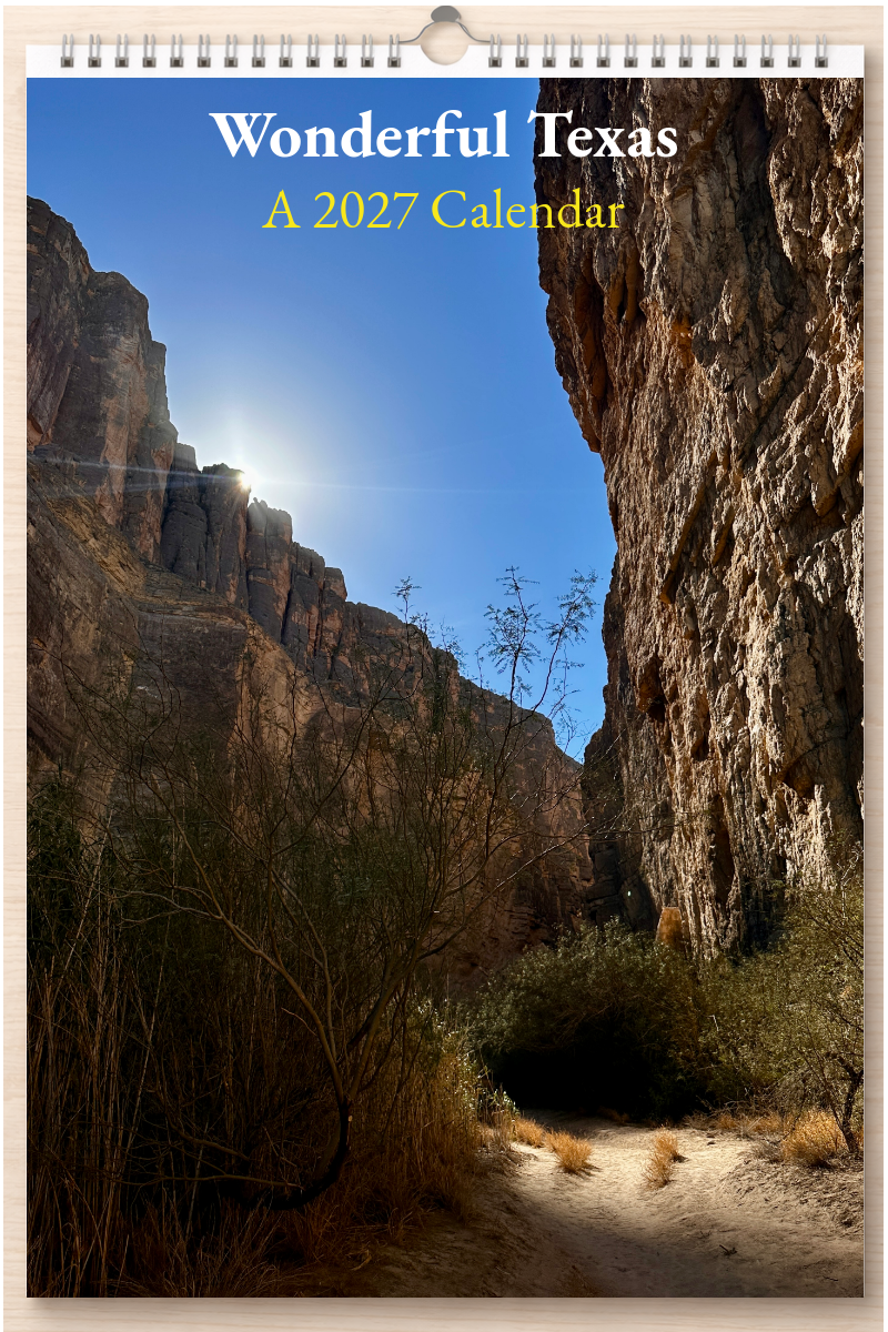 Wonderful Texas: A 2027 Calendar