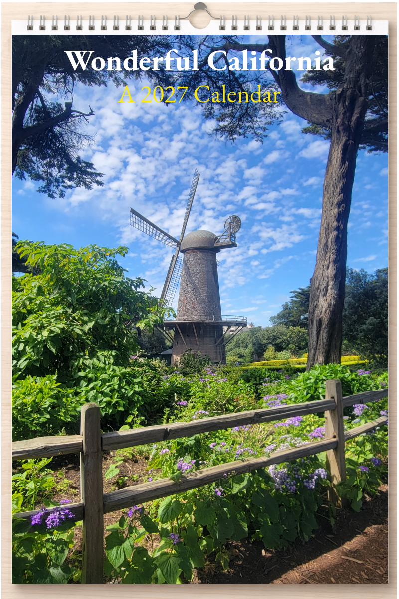 Wonderful California: A 2027 Calendar