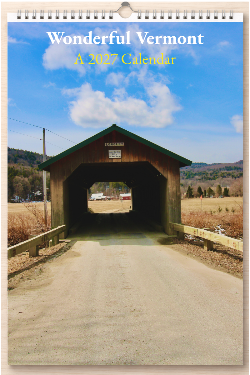 Wonderful Vermont: A 2027 Calendar