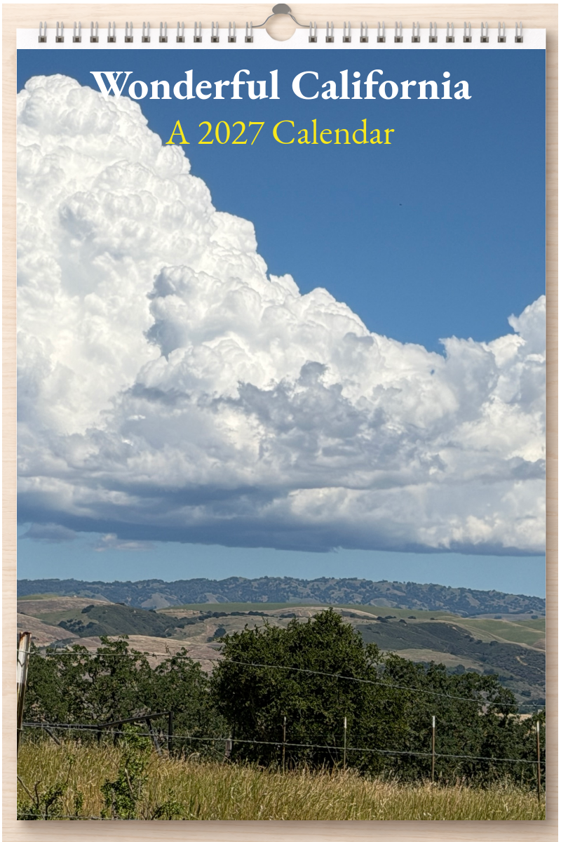 Wonderful California: A 2027 Calendar