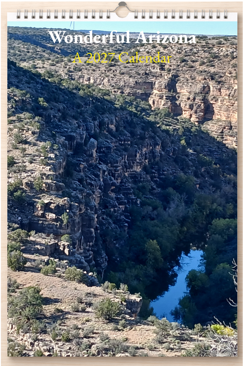 Wonderful Arizona: A 2027 Calendar