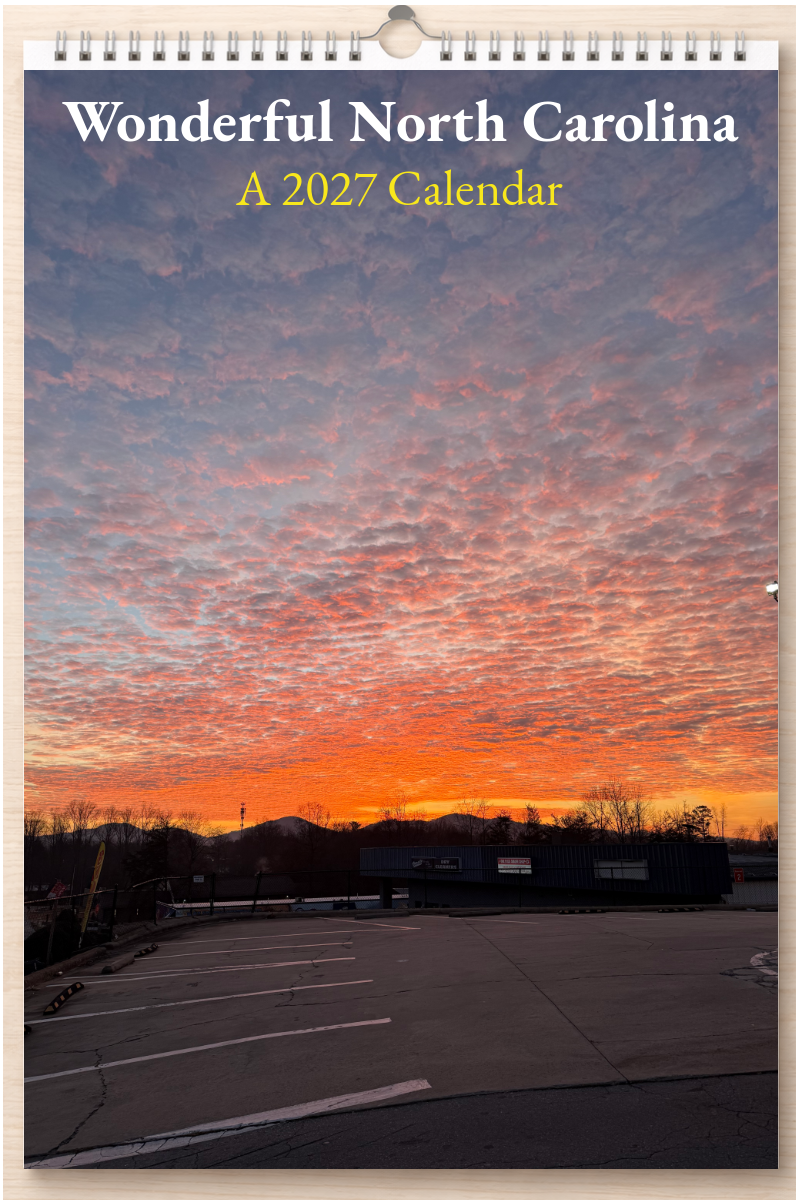 Wonderful North Carolina: A 2027 Calendar