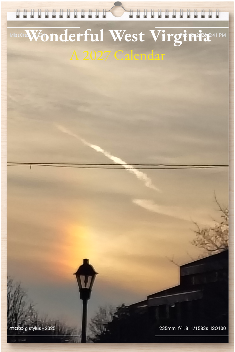 Wonderful West Virginia: A 2027 Calendar