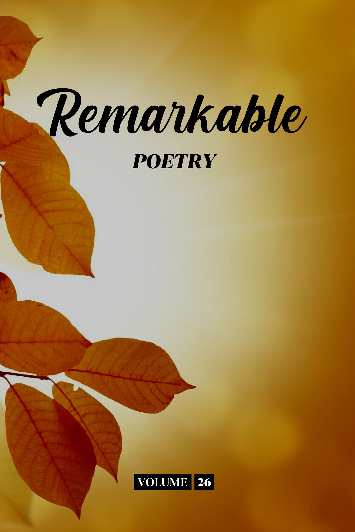 Remarkable Poetry (Volume 26) - Physical Book (Pre-Order)